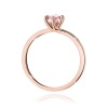 Pierścionek W0535 Diament Laboratoryjny różowy 0,50ct różowe złoto