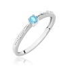 Pierścionek W0465 Topaz Swiss 0,15ct białe złoto