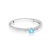 Pierścionek W0465 Topaz Swiss 0,15ct białe złoto