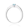Pierścionek W0465 Topaz Swiss 0,15ct białe złoto