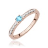 Pierścionek W0288 Topaz Swiss 0,15ct różowe złoto