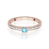 Pierścionek W0288 Topaz Swiss 0,15ct różowe złoto