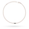 Bransoletka B0003 Czarny Diament 0,12ct różowe złoto