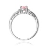 Pierścionek W0014 Diament Laboratoryjny różowy 0,50ct białe złoto