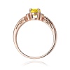 Pierścionek W0014 Diament Laboratoryjny żółty 0,50ct różowe złoto