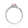 Pierścionek W0019 Diament Laboratoryjny różowy 0,50ct białe złoto