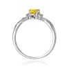 Pierścionek W0019 Diament Laboratoryjny żółty 0,50ct białe złoto