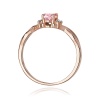 Pierścionek W0019 Diament Laboratoryjny różowy 0,50ct różowe złoto
