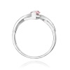 Pierścionek W0028 Diament Laboratoryjny różowy 0,50ct białe złoto