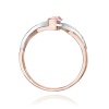 Pierścionek W0028 Diament Laboratoryjny różowy 0,50ct różowe złoto