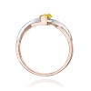 Pierścionek W0028 Diament Laboratoryjny żółty 0,50ct różowe złoto