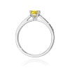 Pierścionek W0052 Diament Laboratoryjny żółty 0,50ct białe złoto