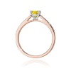 Pierścionek W0052 Diament Laboratoryjny żółty 0,50ct różowe złoto