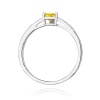 Pierścionek W0065 Diament Laboratoryjny żółty 0,50ct białe złoto