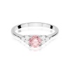 Pierścionek W0451 Diament Laboratoryjny różowy 0,50ct białe złoto