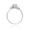 Pierścionek W0451 Diament Laboratoryjny różowy 0,50ct białe złoto