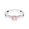 Pierścionek W0066 Diament Laboratoryjny różowy 0,50ct białe złoto