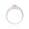 Pierścionek W0066 Diament Laboratoryjny różowy 0,50ct białe złoto