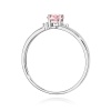 Pierścionek W0068 Diament Laboratoryjny różowy 0,50ct białe złoto
