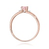 Pierścionek W0068 Diament Laboratoryjny różowy 0,50ct różowe złoto