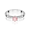 Pierścionek W0074 Diament Laboratoryjny różowy 0,50ct białe złoto