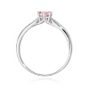 Pierścionek W0074 Diament Laboratoryjny różowy 0,50ct białe złoto