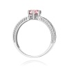 Pierścionek W0075 Diament Laboratoryjny różowy 0,50ct białe złoto
