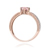Pierścionek W0075 Diament Laboratoryjny różowy 0,50ct różowe złoto