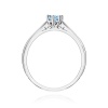 Pierścionek W0229 Diament Laboratoryjny niebieski 0.30ct białe złoto