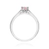Pierścionek W0229 Diament Laboratoryjny różowy 0.30ct białe złoto
