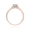 Pierścionek W0229 Diament Laboratoryjny różowy 0.30ct różowe złoto