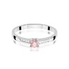 Pierścionek W0258 Diament Laboratoryjny różowy 0,15ct białe złoto