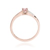 Pierścionek W0258 Diament Laboratoryjny różowy 0,15ct różowe złoto
