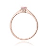 Pierścionek W0335 Diament Laboratoryjny różowy 0,15ct różowe złoto