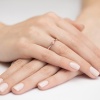 Pierścionek W0335 Diament Laboratoryjny różowy 0,15ct różowe złoto