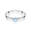 Pierścionek W0365 Diament Laboratoryjn niebieski 0,15ct białe złoto