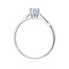 Pierścionek W0365 Diament Laboratoryjn niebieski 0,15ct białe złoto