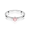 Pierścionek W0365 Diament Laboratoryjny różowy 0,15ct białe złoto