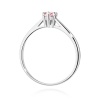 Pierścionek W0365 Diament Laboratoryjny różowy 0,15ct białe złoto
