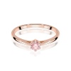 Pierścionek W0365 Diament Laboratoryjny różowy 0.15ct różowe złoto