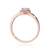 Pierścionek W0455 Diament Laboratoryjny różowy 0,50ct różowe złoto