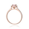 Pierścionek W0477 Diament Laboratoryjny różowy 0,50ct różowe złoto