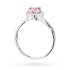 Pierścionek W0538 Diament Laboratoryjny różowy 0,50ct białe złoto