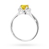Pierścionek W0538 Diament Laboratoryjny żółty 0,50ct białe złoto