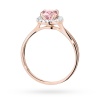 Pierścionek W0538 Diament Laboratoryjny różowy 0,50ct różowe złoto