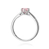 Pierścionek W0540 Diament Laboratoryjny różowy 0,50ct białe złoto