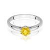 Pierścionek W0540 Diament Laboratoryjny żółty 0,50ct białe złoto