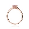 Pierścionek W0540 Diament Laboratoryjny różowy 0,50ct różowe złoto