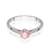 Pierścionek W0543 Diament Laboratoryjny różowy 0,50ct białe złoto
