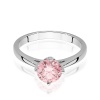 Pierścionek W0543 Diament Laboratoryjny różowy 1,00ct białe złoto